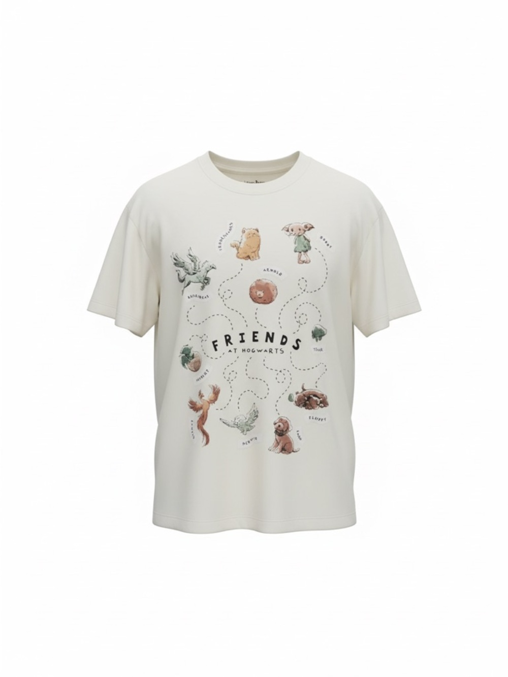 Harry Potter Friends at Hogwarts  Licensed Graphic Short Sleeve Shirt